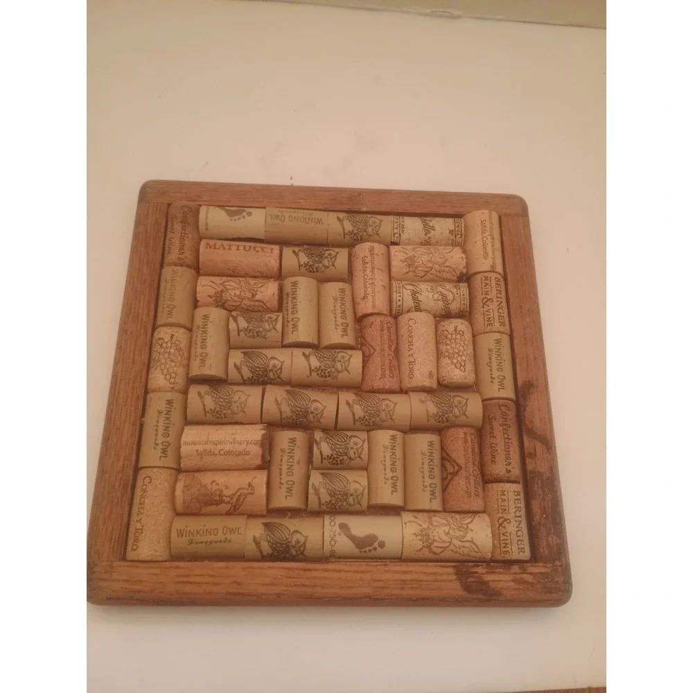 Corkscrew Vintage Italian Floral Trivet Wall